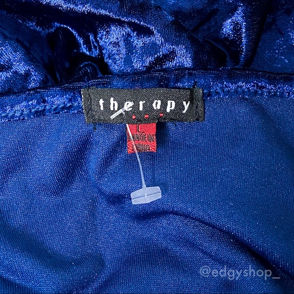 Therapy | Stretch Crushed Velvet Dress NWOT - Picture 4 of 8